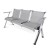 BANCA STEEL 3 PLAZAS  